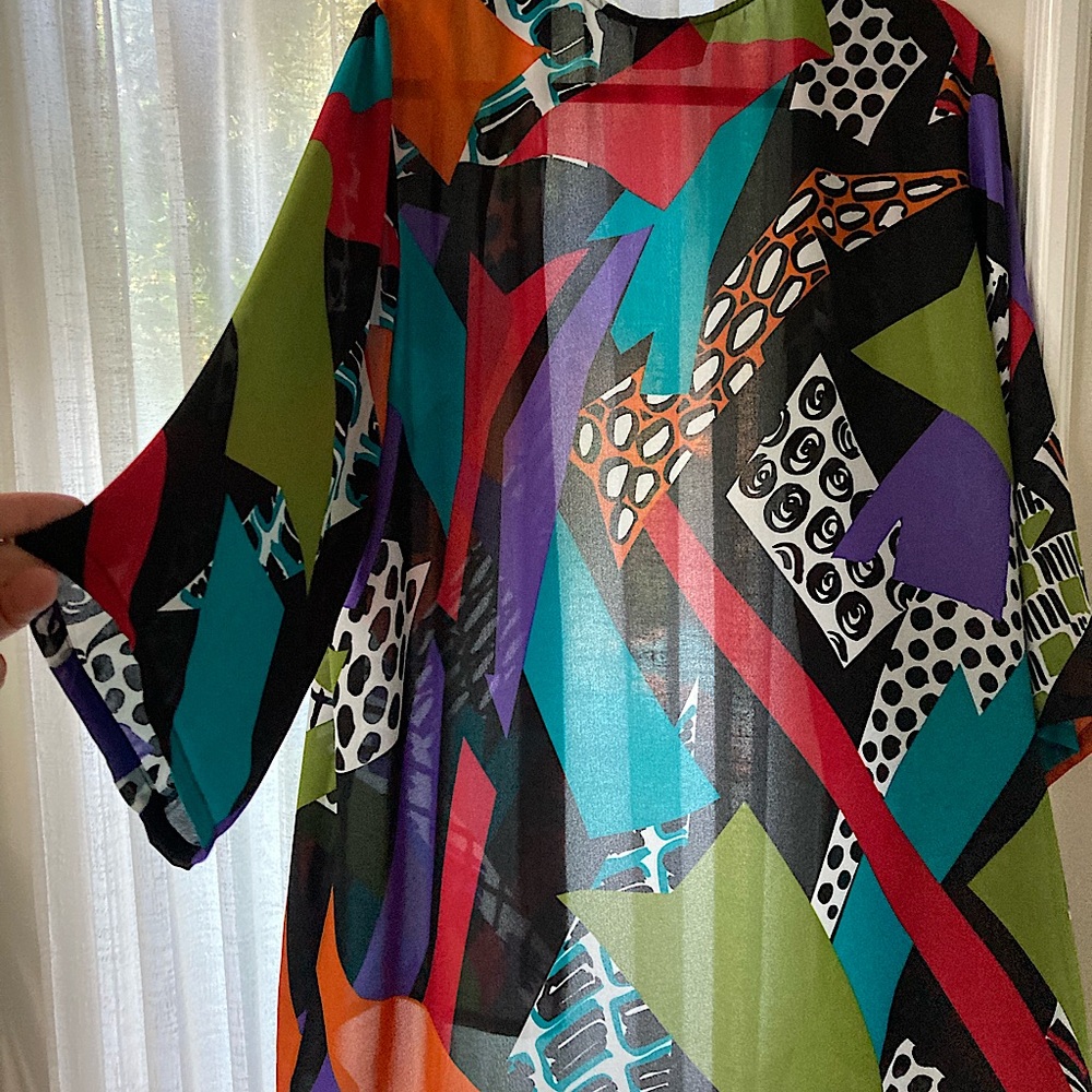Bob Mackie”wearable art” kimono topper